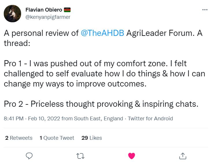 AgriLeader Forum 22 - tweet 3